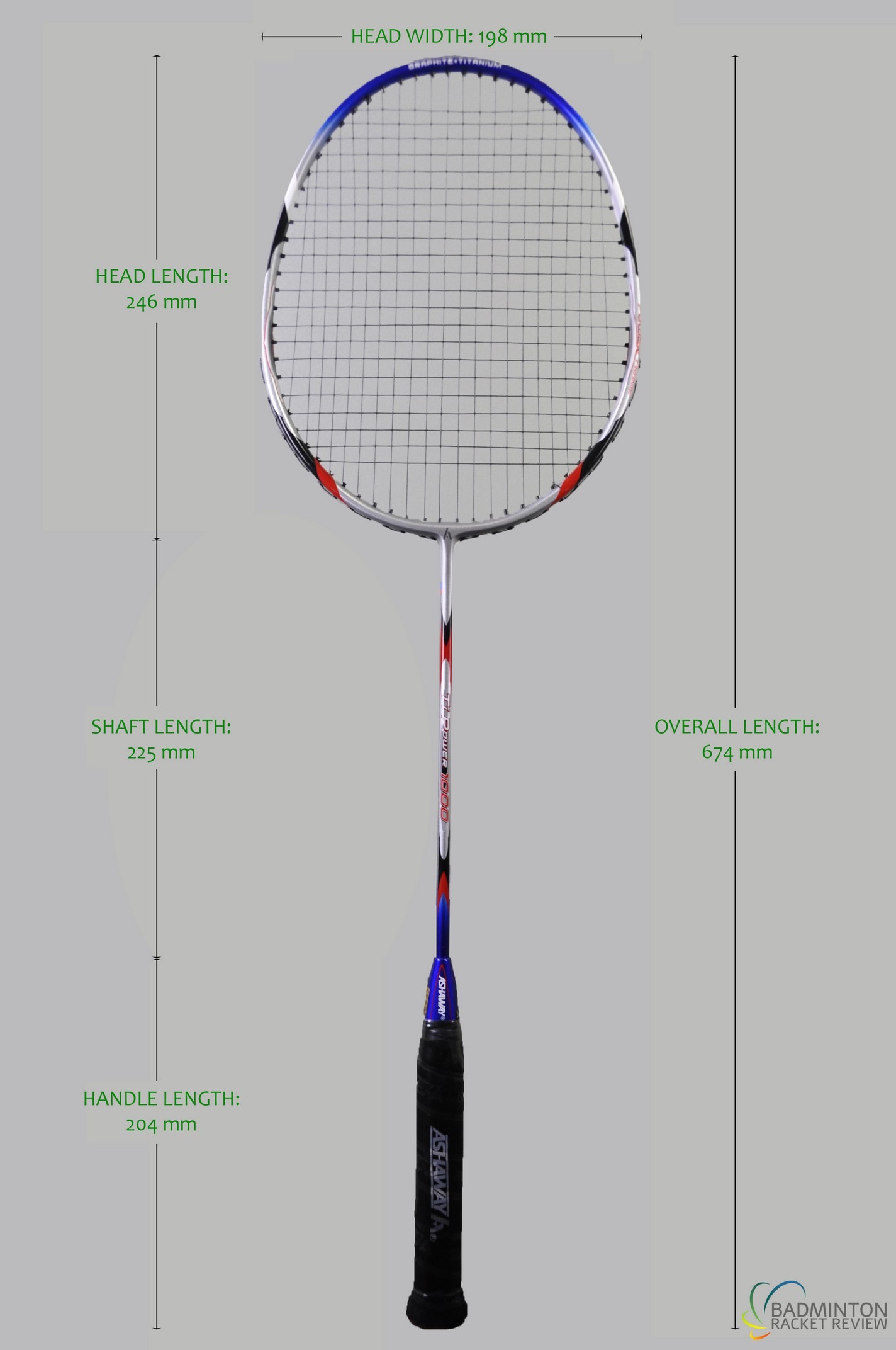 Ashaway TI Power 1000 Badminton Racket Review