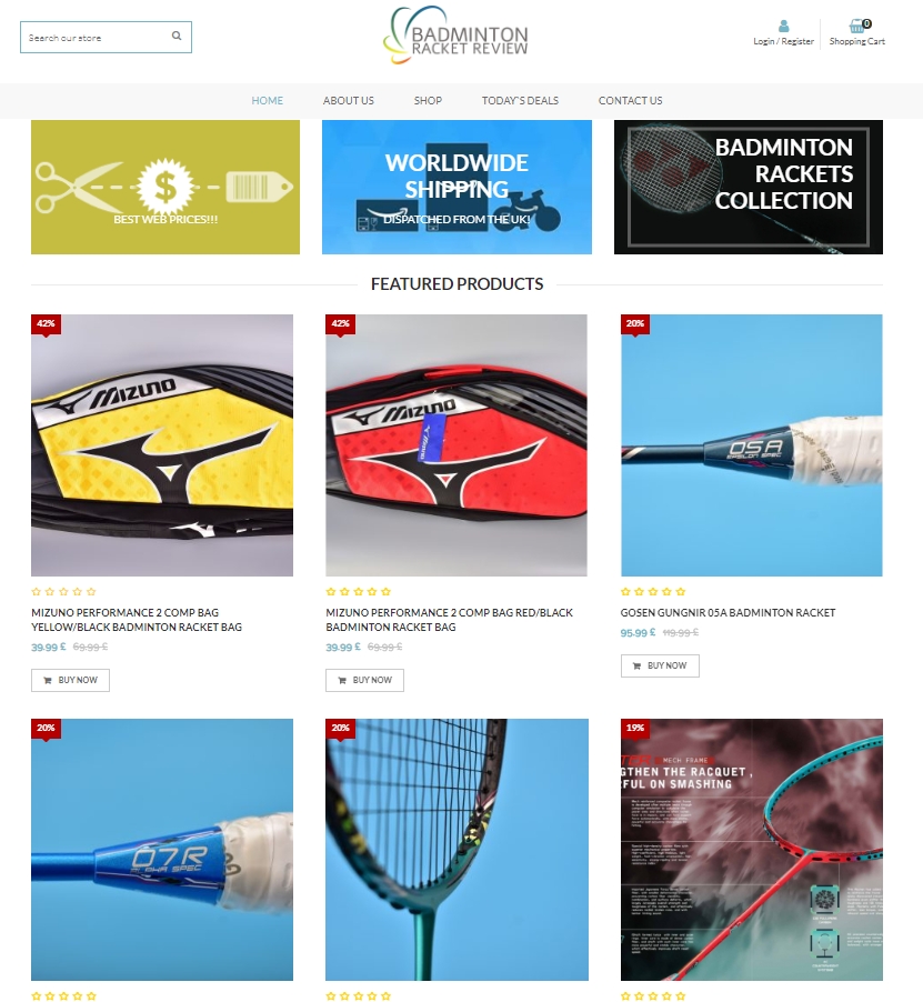 Over 800 Badminton Racket Reviews FREE, Strings and shuttlecocks